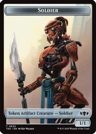 Solider (0032) // Copy Double-Sided Token [Commander: Tarkir: Dragonstorm]