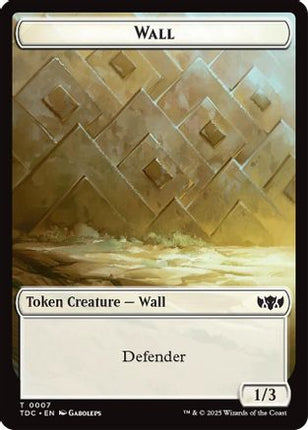 Wall // Spider Double-Sided Token [Commander: Tarkir: Dragonstorm]