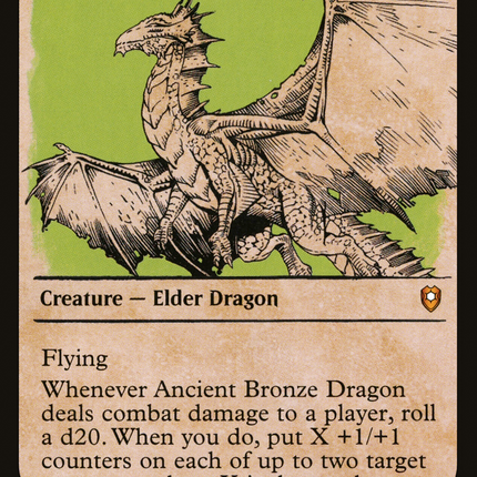 Ancient Bronze Dragon (Showcase) [Commander Legends: Battle for Baldur's Gate]