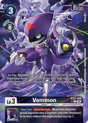 Vemmon (Alternate Art) [BT21-056] [World Convergence]