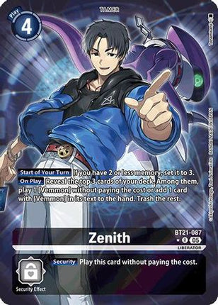 Zenith (Alternate Art) [BT21-087] [World Convergence]