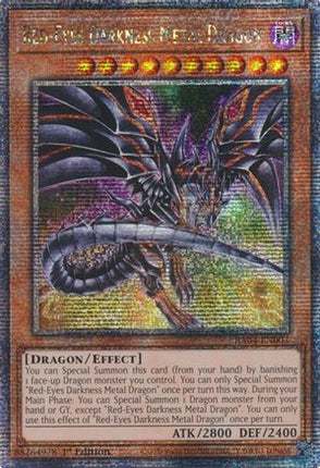 Red-Eyes Darkness Metal Dragon (Alternate Art) [RA04-EN003] Quarter Century Secret Rare 1st Edition