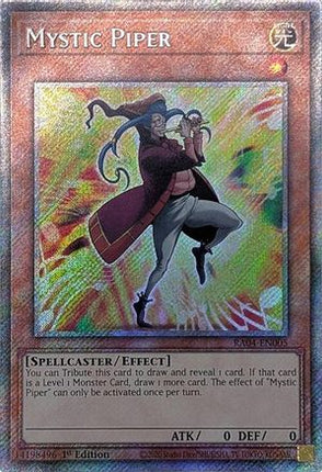 Mystic Piper  [RA04-EN005] Platinum Secret Rare 1st Edition