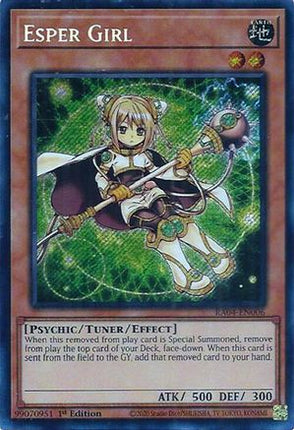 Esper Girl  [RA04-EN006] Secret Rare 1st Edition