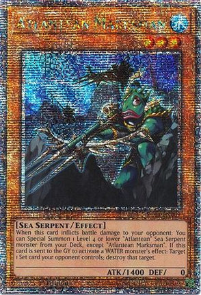 Atlantean Marksman  [RA04-EN009] Quarter Century Secret Rare 1st Edition