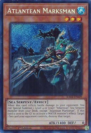 Atlantean Marksman  [RA04-EN009] Secret Rare 1st Edition