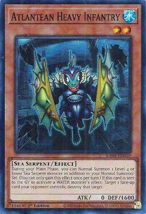 Atlantean Heavy Infantry [RA04-EN010] Super Rare 1st Edition