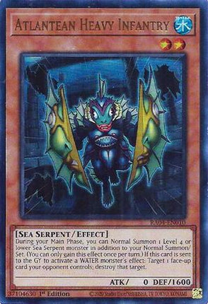 Atlantean Heavy Infantry  [RA04-EN010] Ultra Rare 1st Edition