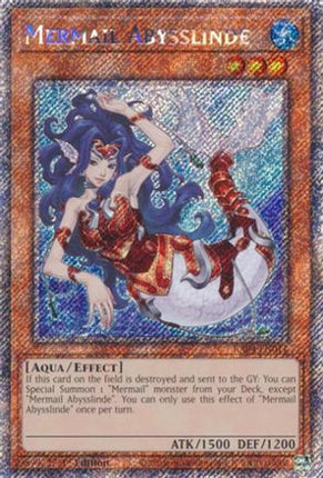Mermail Abysslinde  [RA04-EN011] Platinum Secret Rare 1st Edition