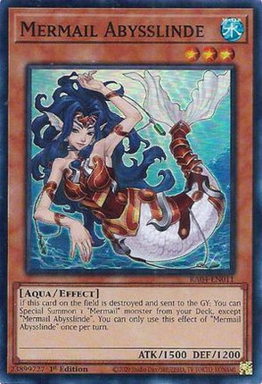 Mermail Abysslinde [RA04-EN011] Super Rare 1st Edition