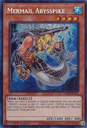 Mermail Abysspike  [RA04-EN012] Secret Rare 1st Edition