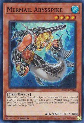 Mermail Abysspike [RA04-EN012] Super Rare 1st Edition