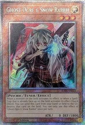 Ghost Ogre & Snow Rabbit  [RA04-EN015] Platinum Secret Rare 1st Edition
