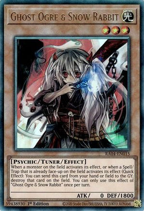 Ghost Ogre & Snow Rabbit  [RA04-EN015] Ultimate Rare 1st Edition