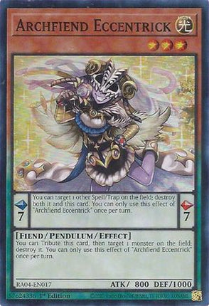 Archfiend Eccentrick [RA04-EN017] Super Rare 1st Edition
