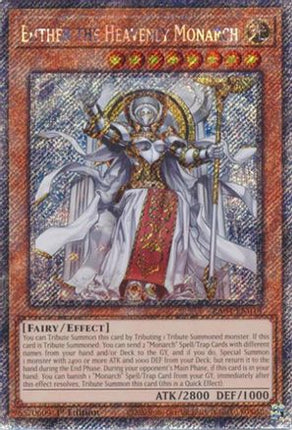 Ehther the Heavenly Monarch  [RA04-EN018] Platinum Secret Rare 1st Edition