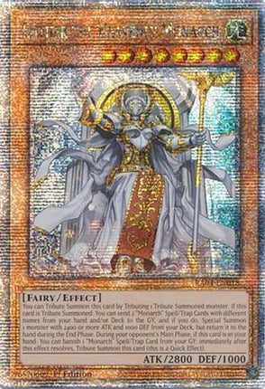 Ehther the Heavenly Monarch  [RA04-EN018] Quarter Century Secret Rare 1st Edition