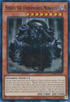 Erebus the Underworld Monarch [RA04-EN019] Super Rare 1st Edition