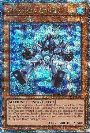 Crystron Quan  [RA04-EN021] Quarter Century Secret Rare 1st Edition