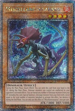Miscellaneousaurus  [RA04-EN022] Quarter Century Secret Rare 1st Edition