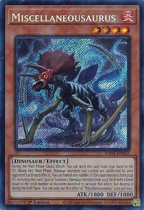 Miscellaneousaurus  [RA04-EN022] Secret Rare 1st Edition