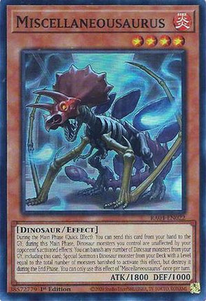 Miscellaneousaurus [RA04-EN022] Super Rare 1st Edition