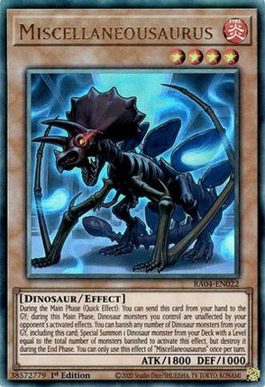 Miscellaneousaurus  [RA04-EN022] Ultimate Rare 1st Edition