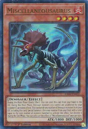 Miscellaneousaurus  [RA04-EN022] Ultra Rare 1st Edition