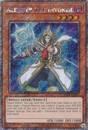 Aleister the Invoker (Alternate Art) [RA04-EN024] Platinum Secret Rare 1st Edition