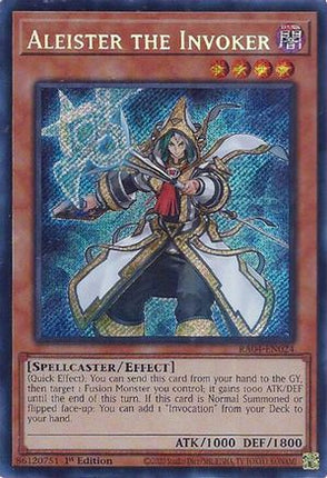 Aleister the Invoker (Alternate Art) [RA04-EN024] Secret Rare 1st Edition