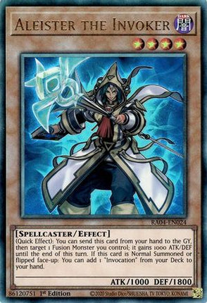 Aleister the Invoker (Alternate Art) [RA04-EN024] Ultimate Rare 1st Edition