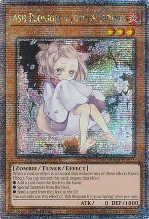 Ash Blossom & Joyous Spring (Alternate Art) [RA04-EN025] Quarter Century Secret Rare 1st Edition