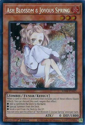 Ash Blossom & Joyous Spring (Alternate Art) [RA04-EN025] Secret Rare 1st Edition