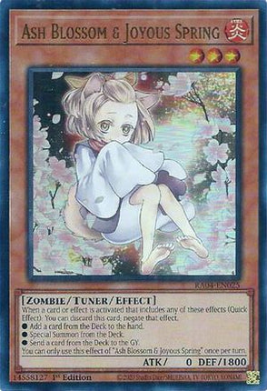 Ash Blossom & Joyous Spring (Alternate Art) [RA04-EN025] Ultra Rare 1st Edition