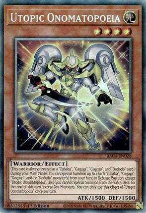 Utopic Onomatopoeia  [RA04-EN028] Collector's Rare 1st Edition
