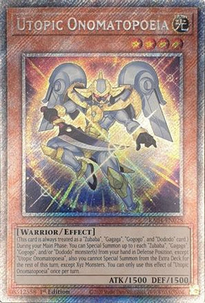 Utopic Onomatopoeia  [RA04-EN028] Platinum Secret Rare 1st Edition