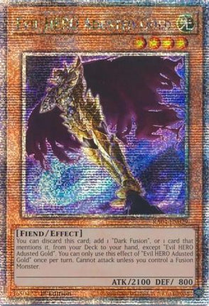 Evil HERO Adusted Gold  [RA04-EN029] Quarter Century Secret Rare 1st Edition