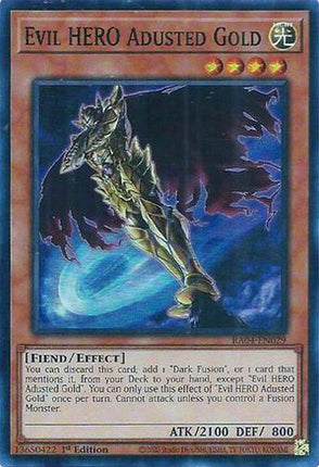 Evil HERO Adusted Gold [RA04-EN029] Super Rare 1st Edition