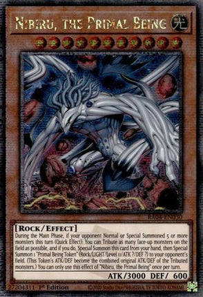 Nibiru, the Primal Being  [RA04-EN030] Quarter Century Secret Rare 1st Edition