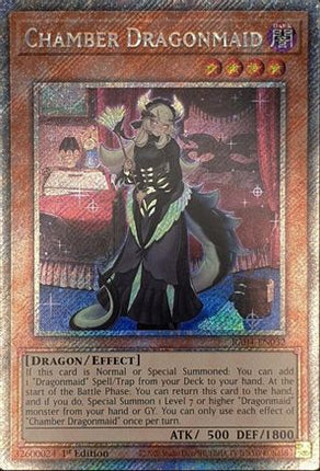Chamber Dragonmaid  [RA04-EN032] Platinum Secret Rare 1st Edition