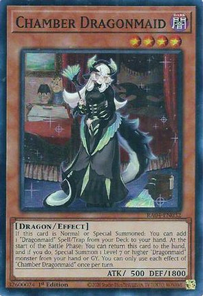 Chamber Dragonmaid [RA04-EN032] Super Rare 1st Edition