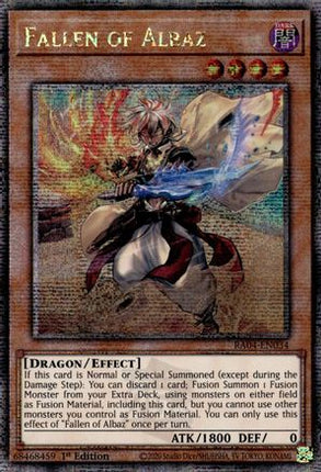 Fallen of Albaz  [RA04-EN034] Quarter Century Secret Rare 1st Edition