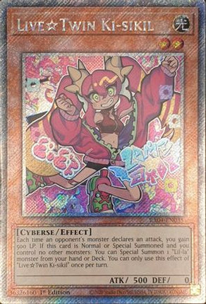 LiveTwin Ki-sikil  [RA04-EN035] Platinum Secret Rare 1st Edition