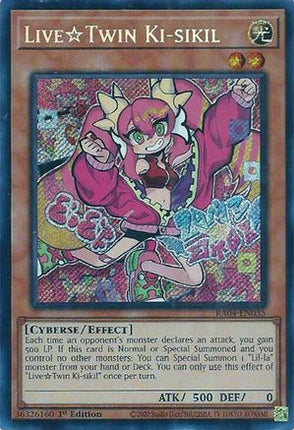 LiveTwin Ki-sikil  [RA04-EN035] Secret Rare 1st Edition