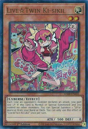 LiveTwin Ki-sikil  [RA04-EN035] Ultra Rare 1st Edition