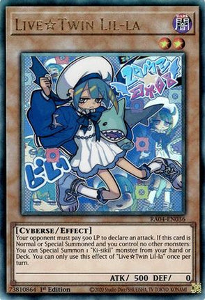 LiveTwin Lil-la  [RA04-EN036] Prismatic Ultimate Rare 1st Edition