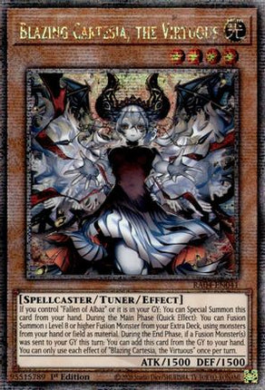 Blazing Cartesia, the Virtuous  [RA04-EN041] Quarter Century Secret Rare 1st Edition