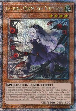 Guiding Quem, the Virtuous  [RA04-EN043] Quarter Century Secret Rare 1st Edition