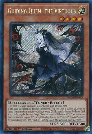 Guiding Quem, the Virtuous  [RA04-EN043] Secret Rare 1st Edition