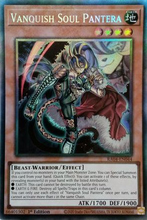 Vanquish Soul Pantera  [RA04-EN044] Collector's Rare 1st Edition